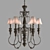 Industrial Loft Chandelier 3D model small image 1