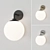 Elegant 60W Samira Wall Sconce 3D model small image 1