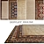 Luxury 5-Piece Carpets by DOVLET HOUSE 3D model small image 1