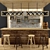 Restaurant Bar Set: 3D Model & Stylish Decor 3D model small image 1