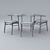 Elegant Walnut Dining Chair 3D model small image 2