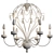 Vintage Iron Balloon Chandelier 3D model small image 3