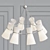 Elegant Clarkson Chandelier: Minimalist Design, Soft Lighting 3D model small image 2