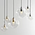 Elegant Glass Pendant Lights 3D model small image 1