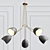 Antiqued Brass 5-Light Chandelier 3D model small image 1