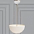 Transitional Alabaster Chandelier: O'Connor 3D model small image 1