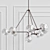 Vintage-Inspired Eichholtz Chandelier 3D model small image 1