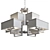 Luxurious Furstenberg Stainless Steel Chandelier 3D model small image 3