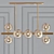 Largo Chandelier: Modern Iron with Clear Glass 3D model small image 1