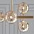 Largo Chandelier: Modern Iron with Clear Glass 3D model small image 2