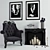 Decorative Fireplace Armchair | Stylish & Cozy 3D model small image 1