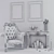 Decorative Fireplace Armchair | Stylish & Cozy 3D model small image 2