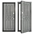 Premium Steel Entrance Doors - Groff P 3D model small image 1