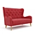 Montreal Living Set: Sofa + Armchair 3D model small image 3