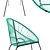 Stylish Innit Concha Chair: Cool Contemporary Design 3D model small image 2