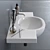 Galassia M2 Wall-Mounted Ceramic Washbasin 3D model small image 2