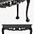 Elegant Eichholtz Console Table Morelli 3D model small image 2