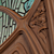 Art Nouveau Cherry Wood Doors 3D model small image 2