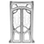 Art Nouveau Cherry Wood Doors 3D model small image 3