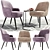 Modern Walter Knoll Dining Set with Coffee Table 3D model small image 1