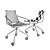 Elegant ApelleD & DP Office Chair 3D model small image 2