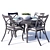 Canyon Metal Spring Dining Set 3D model small image 1