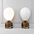 Marble Fire Balloon Mini - Stylish and Compact Table Lamp 3D model small image 1