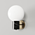 Modern 1-Light Bohrer Sconce 3D model small image 1