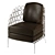 Modern Leather Armchair 3D model small image 1