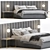 Title: Elegant Provence Bed & Lunar Side Table Set 3D model small image 1