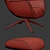 Poliform Mad Joker Revolving Armchair & Ottoman 3D model small image 3