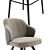 Sleek Steel Bar Stool & Dining Chair Bundle 3D model small image 2