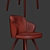 Sleek Steel Bar Stool & Dining Chair Bundle 3D model small image 3