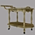 Elegant Versailles Serving Table 3D model small image 1