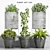 Boho Vibes: Decorative Planter Set 3D model small image 1