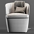 Modern Atelier Armchair by MisuraEmme 3D model small image 3