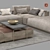 Sleek Soho Sofa Set 3D model small image 3