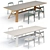 Refectory Renaissance: Artigiano Tables & Alma Chairs 3D model small image 2