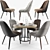 Zuma Round Dining Table Set 3D model small image 1