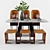 Versatile Table & Chair Set 3D model small image 2