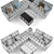 Elegant Gray Sofa Set: Poliform 3D model small image 3