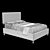 Sleek Square Back Bed: Timeless Elegance 3D model small image 3