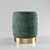 Osman Green Pouf - Modern, Stylish Seating 3D model small image 1