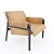 Brazilian Modernist Inspired Leather Chair 3D model small image 1