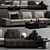 Minotti Lawrence C Modern Sofa 3D model small image 1