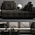 Minotti Lawrence C Modern Sofa 3D model small image 2