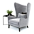 Monroe Armchair: Exquisite 3D Model 3D model small image 3