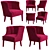 Luxurious Velvet Armchair: BRABBU Begonia 3D model small image 1