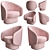 ROCOZY Fabric Armchair | Uwe Fischer Design 3D model small image 1