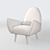 Rodnik Armchair: Shark Fin Design 3D model small image 3